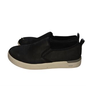 Rockport Black Slip-On Sneakers with Off-White Sole